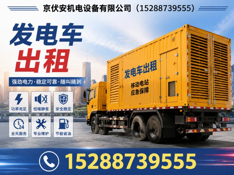 海口发电机租赁展示图