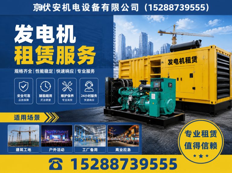 海口柴油发电机组出租展示图